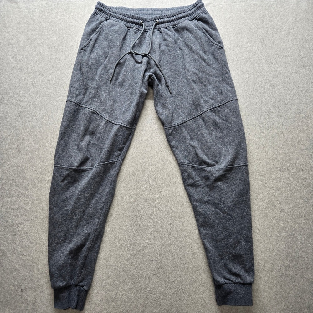 American Tall Mens Engineered Joggers Charcoal Grey Fleece Sweatpants Size L XT